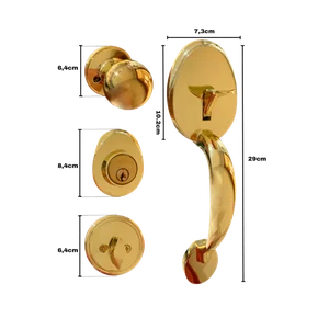 Fechadura retrô para porta — Designer Fechaduras, São José-SC